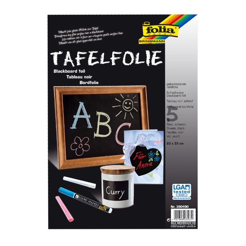 Tavelfolie 23x33cm 5ark, Svart