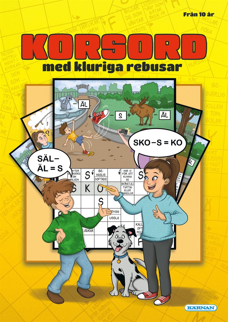 Korsord med kluriga rebusar