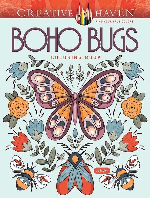 Creative Haven Boho Bugs Coloring Book