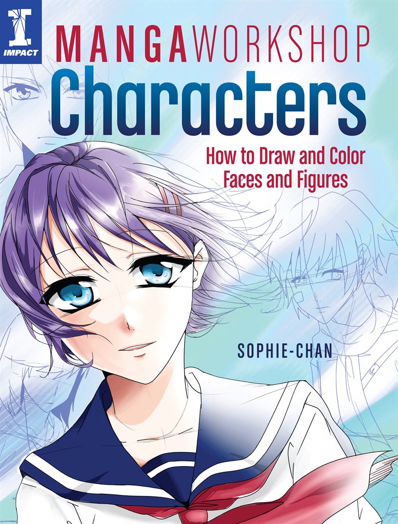 Manga workshop characters - how to draw and color faces and figures
