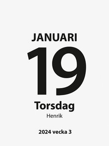 Kalender 2024 Dagblock 83x128 mm FSC