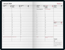 Kalender 2024 Executive Röd Konstläder FSC