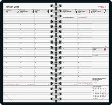 Kalender 2024 Manager Röd Plast FSC