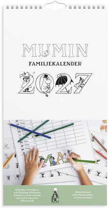Familjekalender 2027 Mumin